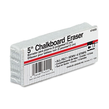 Charles Leonard® 5-inch Chalkboard Eraser, 5" X 2" X 1" freeshipping - TVN Wholesale